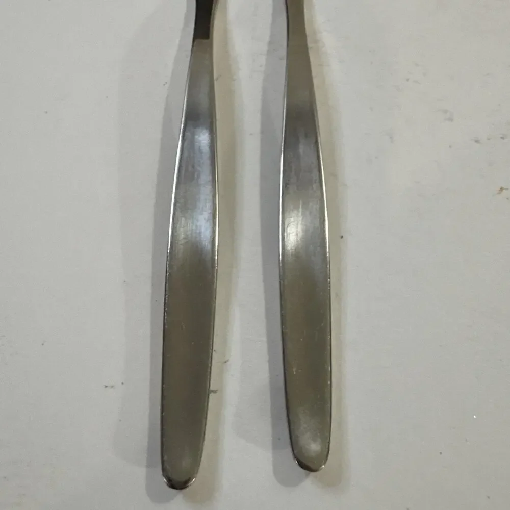 2 Vintage WMF Cromargan Snail Fork - appetizer, cocktail, or pickle/relish fork